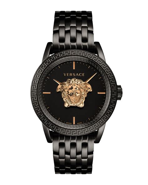 Versace Men's 43mm Palazzo Empire Watch, Black/Gold